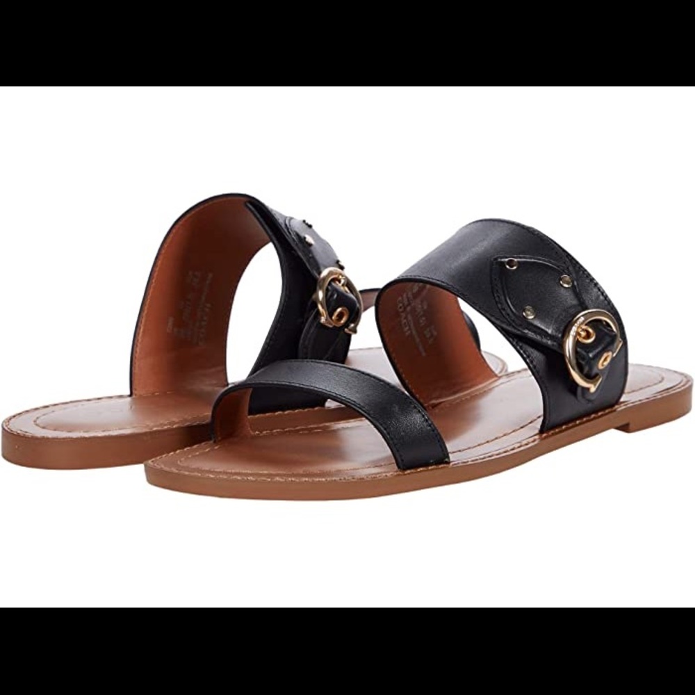 Coach Women’s Harlow Embellished Sandal Black
